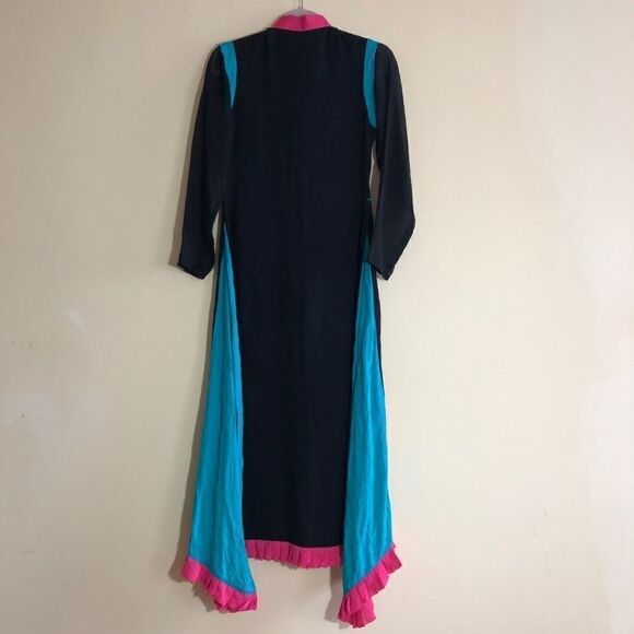 Zahra Rubab Designer Dress Size S Womens Silk - Picture 2 of 8